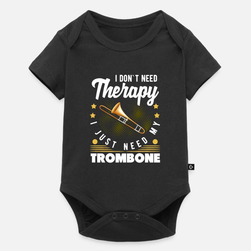 trombone - Body à manches courtes Premium Bébé - noir