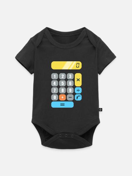 Mathe - Baby Premium Kurzarmbody - Schwarz