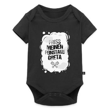 Anti Greta - Baby Premium Kurzarmbody - Schwarz - Vorne