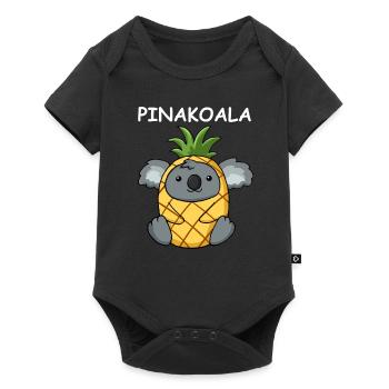 Koala Pineapple Funny Pinakoala Gift - Baby Premium short-sleeve bodysuit - black - Front