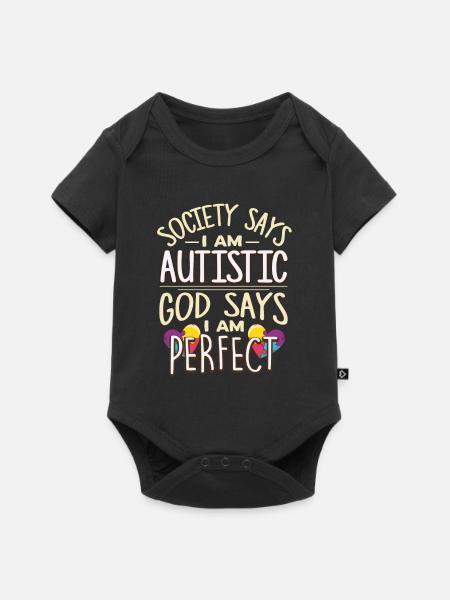 Autist - Baby Premium Kurzarmbody - Schwarz
