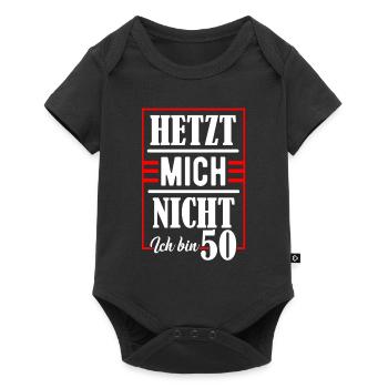 50. Geburtstag - Baby Premium Kurzarmbody - Schwarz - Vorne