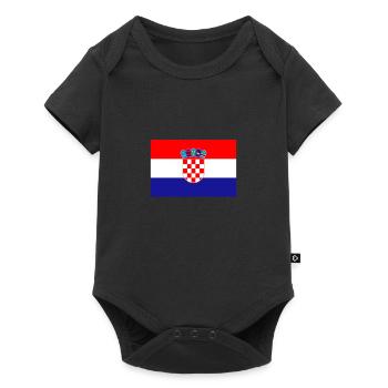 Croatie drapeau drapeau croate Zagreb Istrie - Body à manches courtes Premium Bébé - noir - Devant