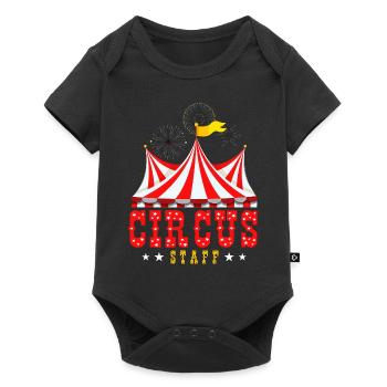 Circus Staff , Circus Workers, Manege Frei - Baby Premium short-sleeve bodysuit - black - Front