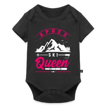 Apres Ski Queen,Lapins,Winter Party Apres Ski - Body à manches courtes Premium Bébé - noir - Devant