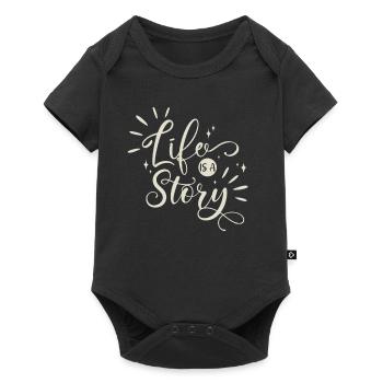 Citation de la vie - Body à manches courtes Premium Bébé - noir - Devant