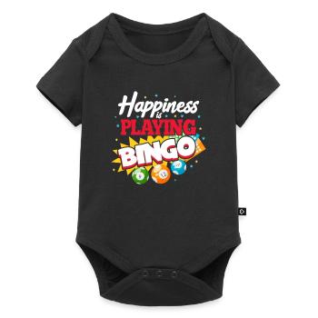 Bingo Play Gambling Lotto Grandma Grandpa Gift - Body à manches courtes Premium Bébé - noir - Devant