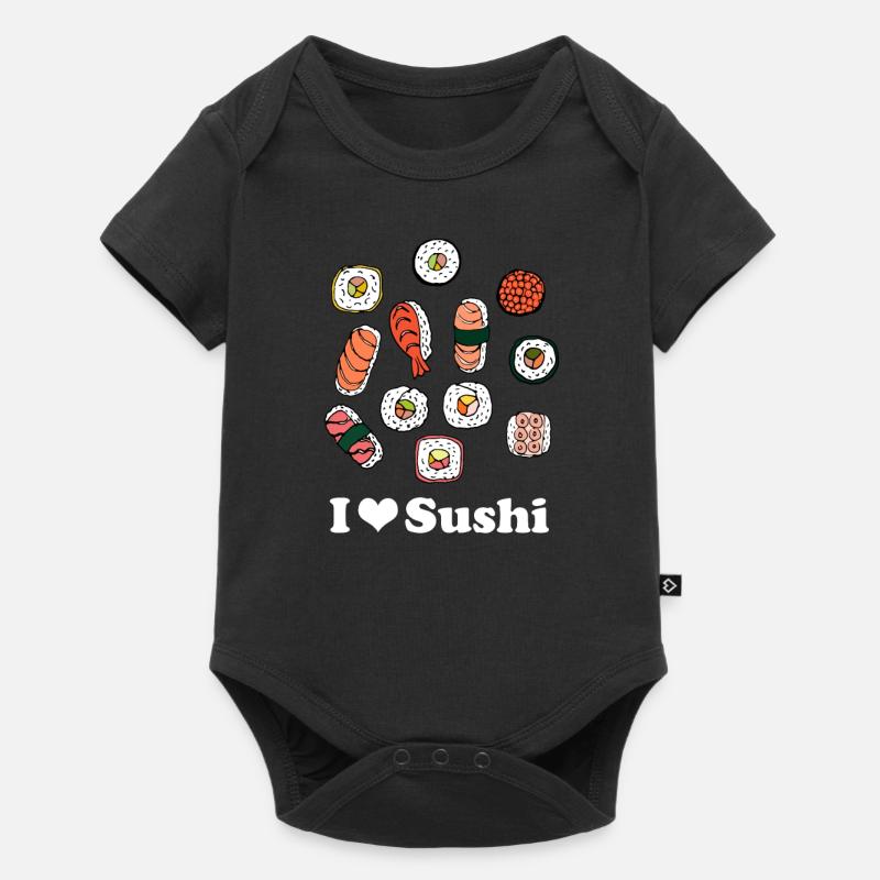 J'adore les sushis - Body à manches courtes Premium Bébé - noir
