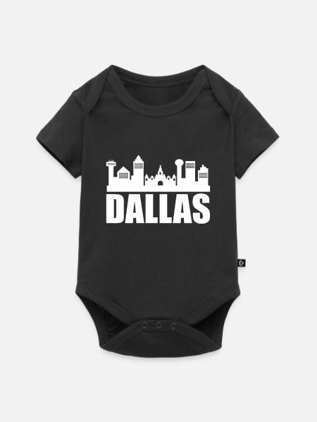 Dallas - Baby Premium Kurzarmbody - Schwarz