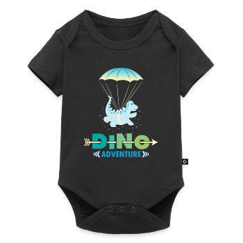 enfants Dino - Body à manches courtes Premium Bébé - noir - Devant