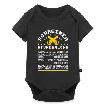 Schreiner Stundenlohn - Baby Premium Kurzarmbody - Schwarz - Vorne