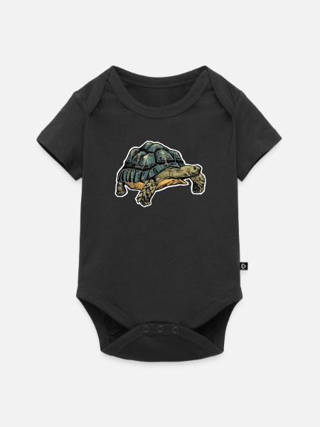 Schildkröte - Baby Premium Kurzarmbody - Schwarz