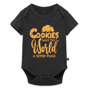 gâteau - Body à manches courtes Premium Bébé - noir - Devant