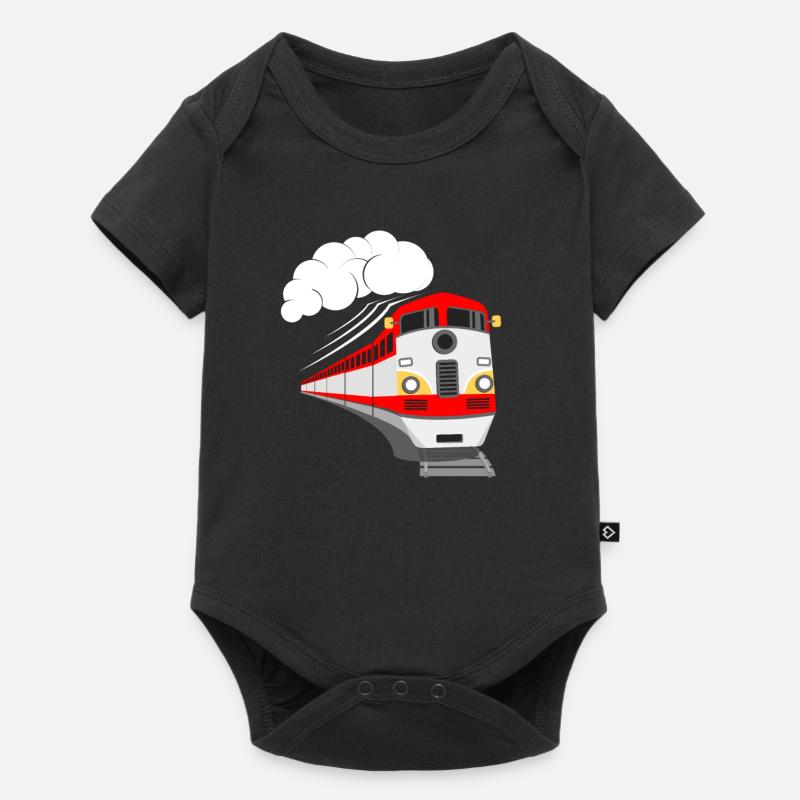 Train trains train modèle - Body à manches courtes Premium Bébé - noir