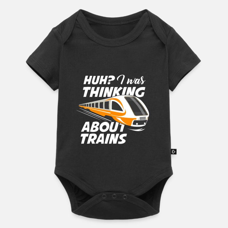 Train trains train modèle - Body à manches courtes Premium Bébé - noir