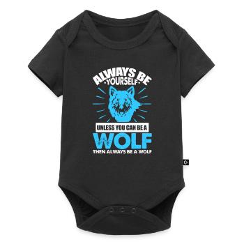Wolf Wolfpack Wolves Nature Wild Wilderness Gift - Baby Premium short-sleeve bodysuit - black - Front