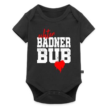 Badner Bub Badisch Dialekt Baden Stolz Geschenk - Baby Premium Kurzarmbody - Schwarz - Vorne