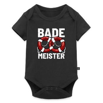 Lifeguard Pool Attendant - Baby Premium Kurzarmbody - Schwarz - Vorne