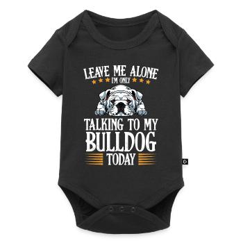 Bouledogue - Body à manches courtes Premium Bébé - noir - Devant