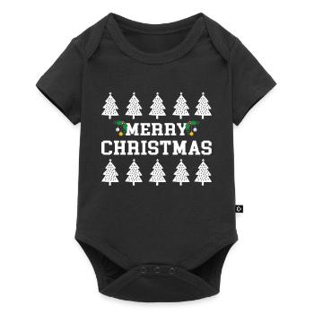 Merry Christmas Christmas Christmas Present - Baby Premium Kurzarmbody - Schwarz - Vorne