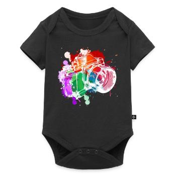 photographer - Baby Premium short-sleeve bodysuit - black - Front