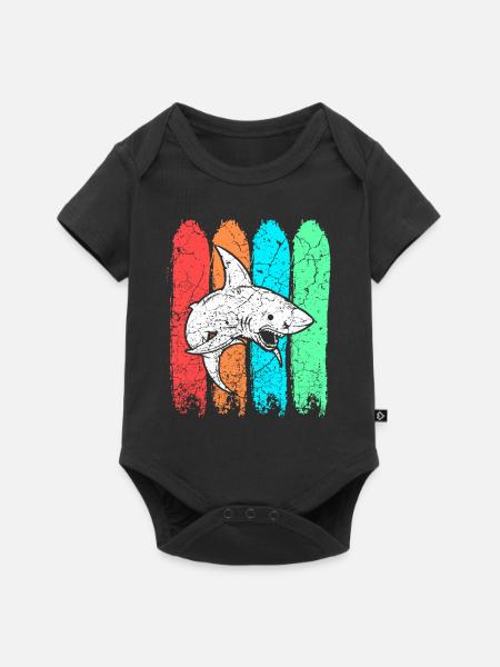 Hai Haifisch - Baby Premium Kurzarmbody - Schwarz