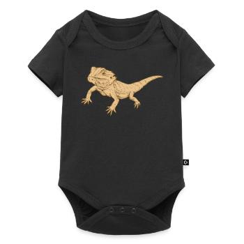dragon barbu - Body à manches courtes Premium Bébé - noir - Devant