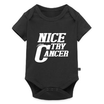 Bon essayez le cancer - Body à manches courtes Premium Bébé - noir - Devant