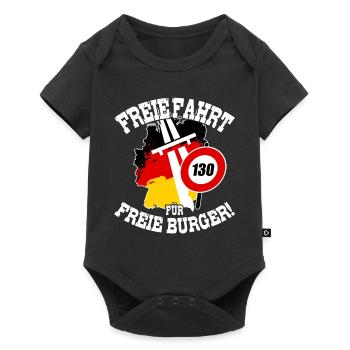 FREE RIDE FOR FREE CITIZENS Pas de limite de vitesse - Body à manches courtes Premium Bébé - noir - Devant