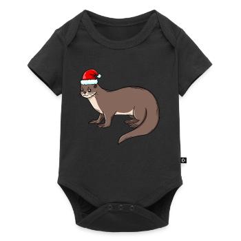 Loutre loutre de nain loutre - Body à manches courtes Premium Bébé - noir - Devant