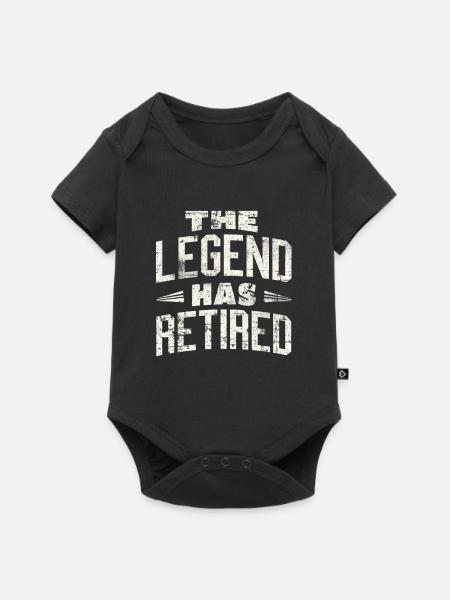 Rentner - Baby Premium Kurzarmbody - Schwarz