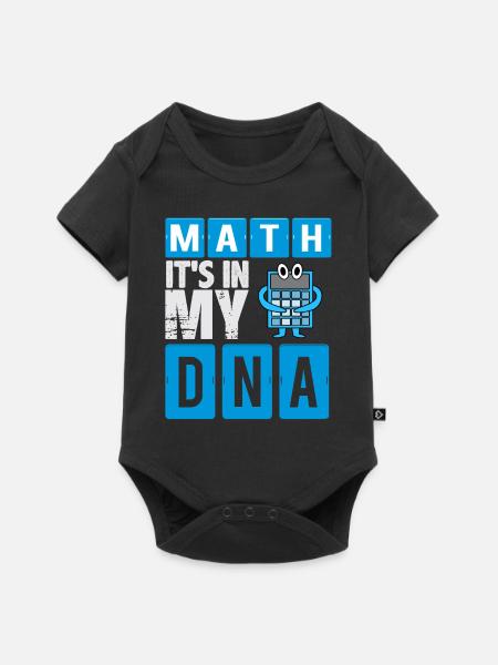 Mathe In Meiner DNA! Geschenkidee, Geschenk - Baby Premium Kurzarmbody - Schwarz