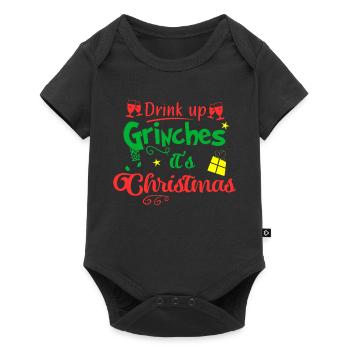 Weihnachten - Baby Premium Kurzarmbody - Schwarz - Vorne