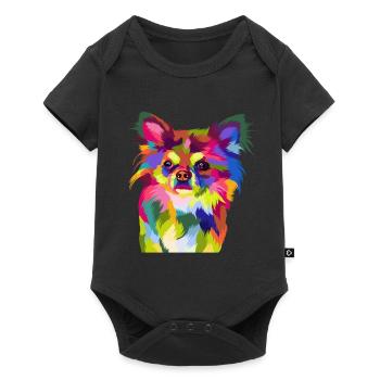 Chihuahua chien - Body à manches courtes Premium Bébé - noir - Devant