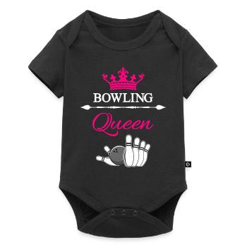 Reine de bowling - Body à manches courtes Premium Bébé - noir - Devant