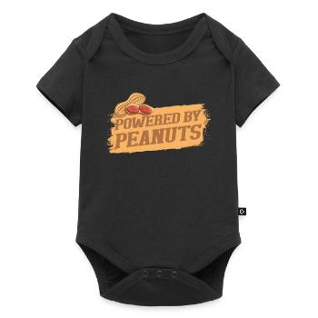 peanut - Baby Premium short-sleeve bodysuit - black - Front