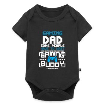 Gamer Gaming Dad Daddy Friend Logo - Baby Premium short-sleeve bodysuit - black - Front