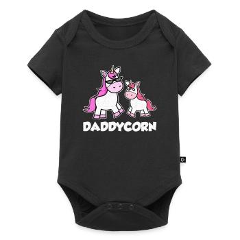 Papa Licorne Père Licorne - Body à manches courtes Premium Bébé - noir - Devant