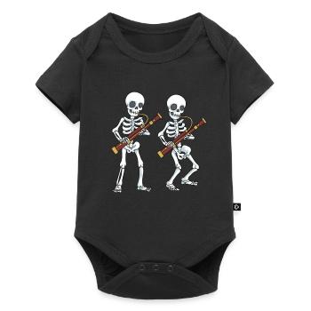 Bassoon Tshirt Big Band Skeleton Bassoon Bassoon - Baby Premium short-sleeve bodysuit - black - Front