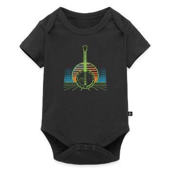 Vintage Banjo Vintage années 80 cadeau - Body à manches courtes Premium Bébé - noir - Devant