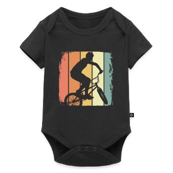 BMX retro - Baby Premium short-sleeve bodysuit - black - Front