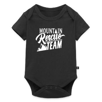 Mountain Rescue Ski Rescue Rescuer Team - Baby Premium short-sleeve bodysuit - black - Front