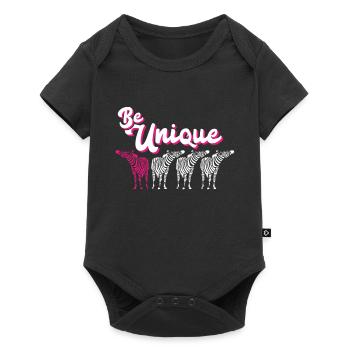 Funny Zoo Worker Safari Zebra Zoo Animal Costume - Baby Premium short-sleeve bodysuit - black - Front