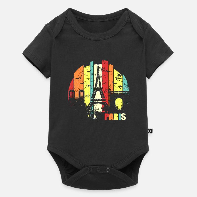 Paris - Body à manches courtes Premium Bébé - noir