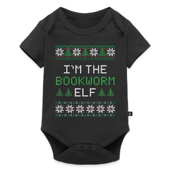 Lutin de Noël - Body à manches courtes Premium Bébé - noir - Devant