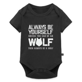 Wolf - Body à manches courtes Premium Bébé - noir - Devant