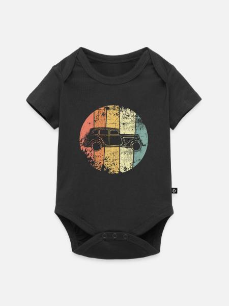 Auto retro - Baby Premium Kurzarmbody - Schwarz