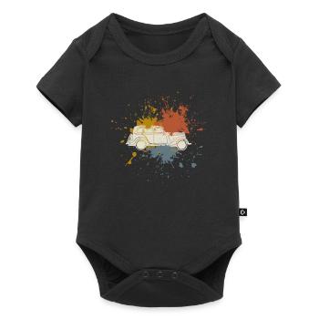 Car retro - Baby Premium short-sleeve bodysuit - black - Front