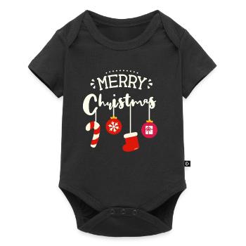 Merry Christmas Merry Christmas - Baby Premium short-sleeve bodysuit - black - Front