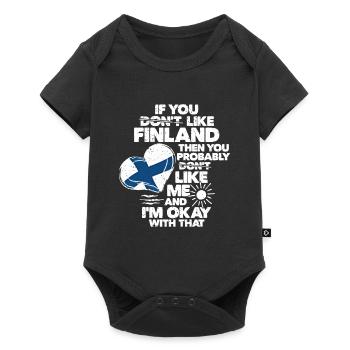 Finland - Baby Premium short-sleeve bodysuit - black - Front